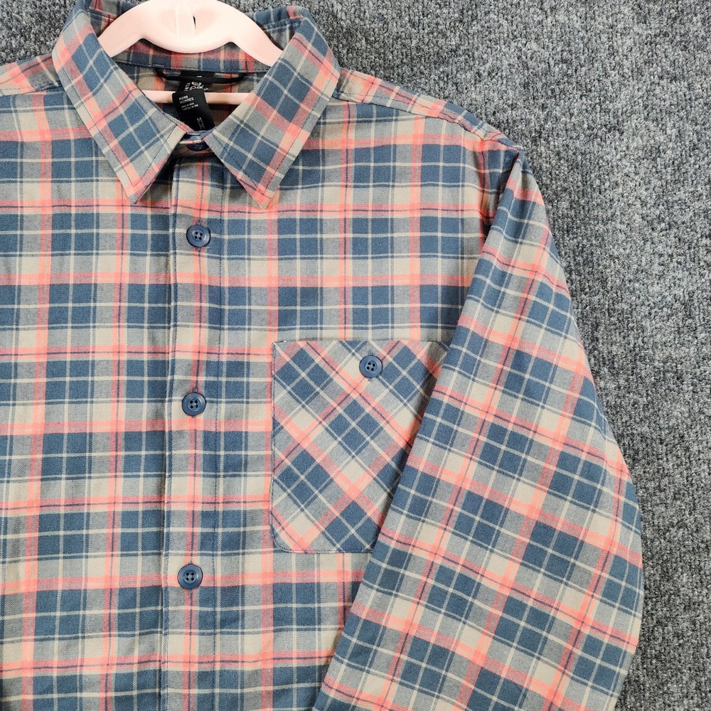 Mountain Hardwear Mens Plaid Gorpcore Outdoor Trail Hiking Flannel Shirt Size M - Picture 1 of 11